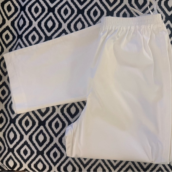eskandar White Straight Leg Pants